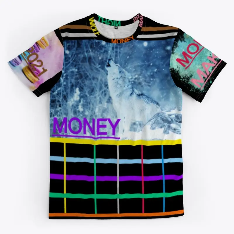 Wolf Night Money Tee